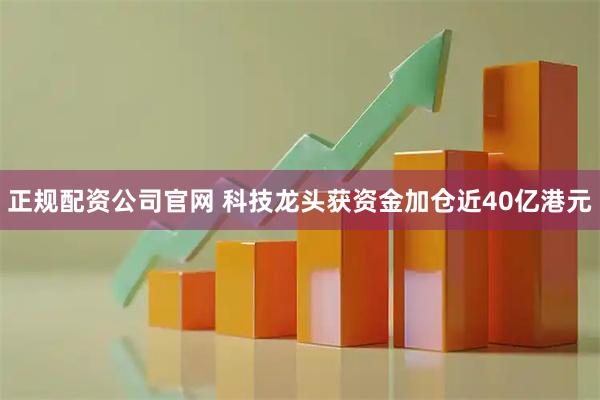 正规配资公司官网 科技龙头获资金加仓近40亿港元